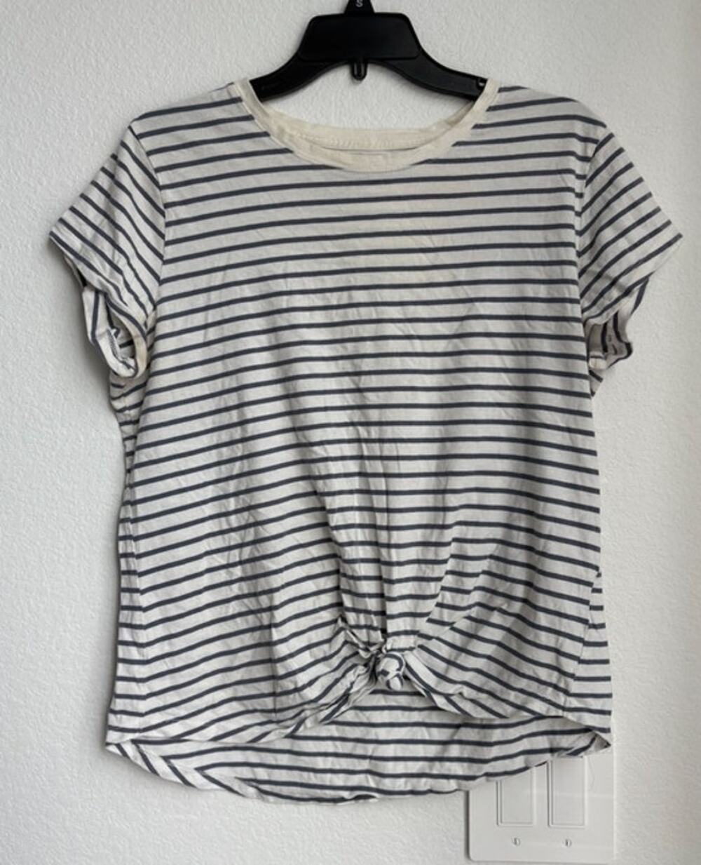 Abercrombie & Fitch Soft Knot Short Sleeve Striped Tee Size XL